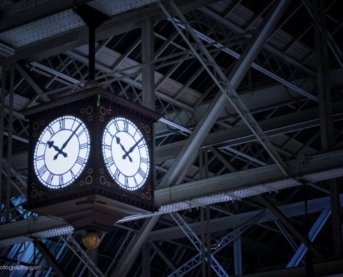 Clockface in Central Station Glasgow